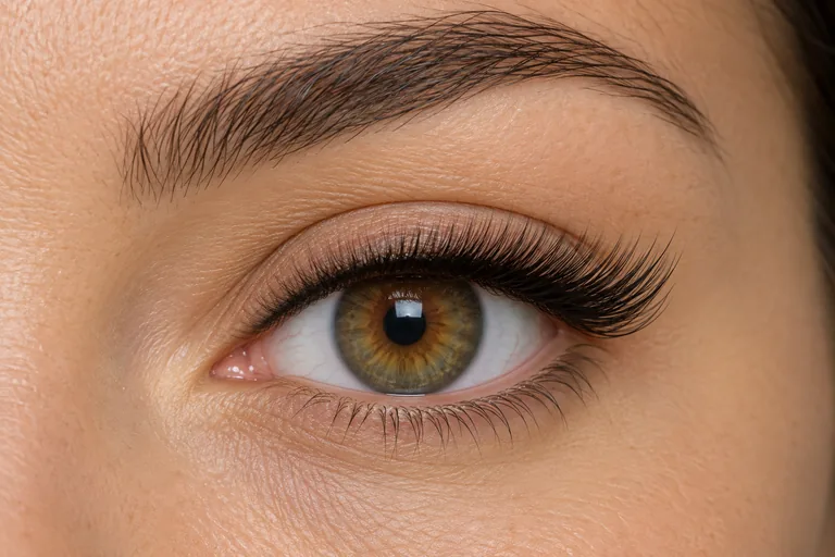 Eyeliner Effect &mdash; zbliżenie oka prezentujące efekt stylizacji rzęs